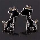 brinco resinado girafa com strass